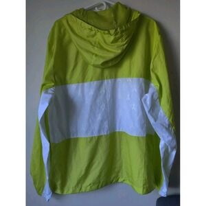 Jeffree Star Cosmetics Windbreaker‎ Jacket Green/White Hood Pockets Full Zip XXL